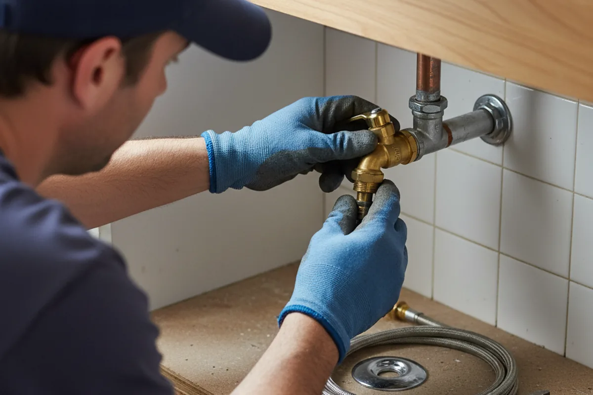Shutoff valve and fitting work during Repiping in Hanson